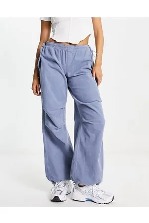 Bershka Pantaloni parachute in velluto a coste