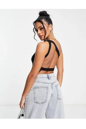 ASOS Top sinuoso con spalline sul retro