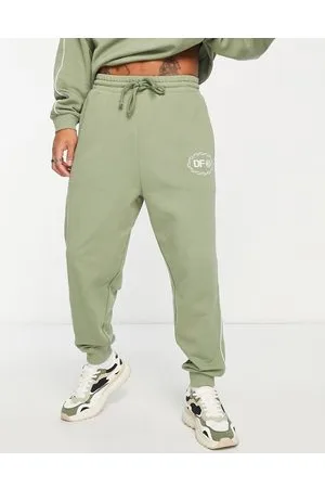 ASOS ASOS - Dark Future - Joggers comodi kaki con profili a contrasto in coordinato