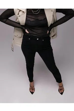 Topshop Jamie - Jeans a coste neri