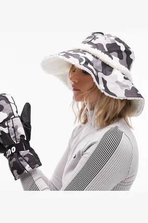 Topshop Cappello da pescatore in pile borg da sci
