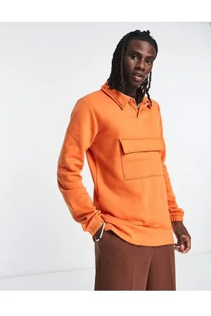 Bolongaro Polo a maniche lunghe arancione
