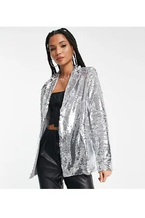 Extro & Vert Tall Blazer oversize in paillettes in coordinato