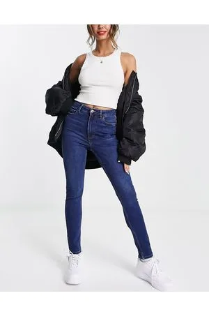 New Look Jeans skinny push up e modellanti lavaggio autentico a vita alta