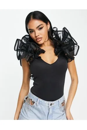 ASOS Body con maniche in organza