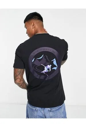 Farah Reggie - T-shirt nera con stampa sul davanti e sul retro - In esclusiva per ASOS