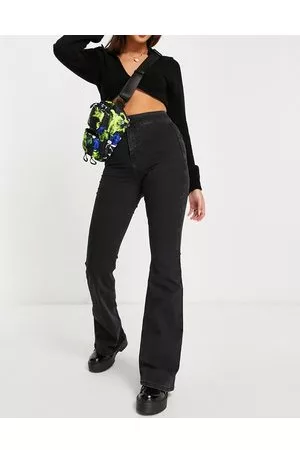 Topshop Jeans a zampa elasticizzati slavato
