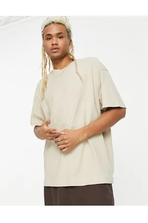 Weekday T-shirt oversize beige