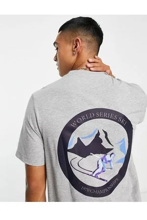 Farah Reggie - T-shirt mélange con stampa sul davanti e sul retro - In esclusiva per ASOS