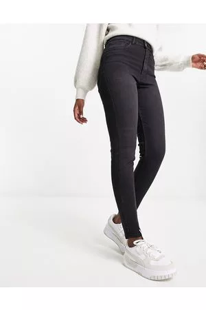 Pimkie Jeans skinny a vita alta neri