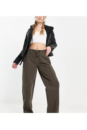 Reclaimed Cori - Pantaloni cargo a vita bassa marrone cioccolato