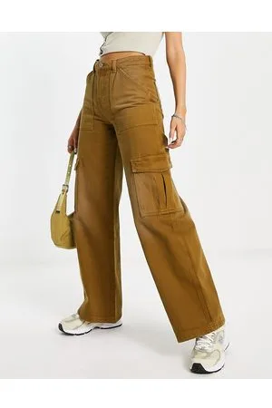 Weekday Julian - Pantaloni cargo scuro