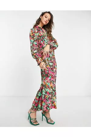 Y.A.S Vestito midi a maniche lunghe a fiori