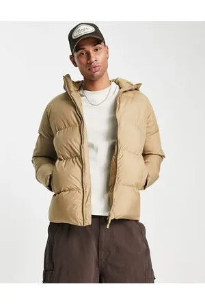 SELECTED Piumino con cappuccio beige