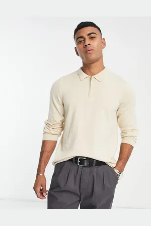 Harry Brown Maglione lavorato a maniche lunghe con zip corta