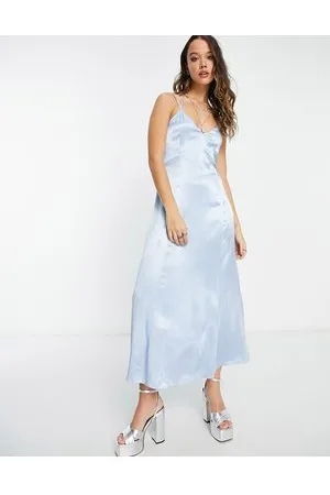 Whistles Vestito midi con spalline sottili in raso