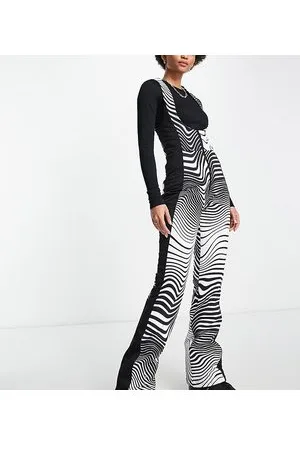 ASOS Tall - Salopette da sci con stampa monocromatica