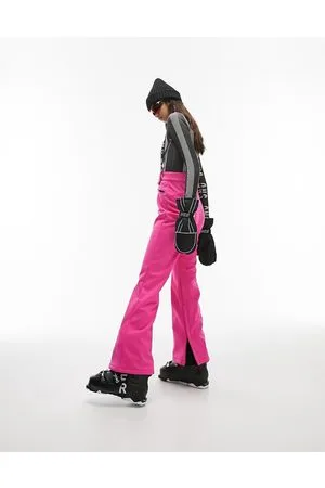Topshop Sno - Pantaloni a zampa da sci con bretelle