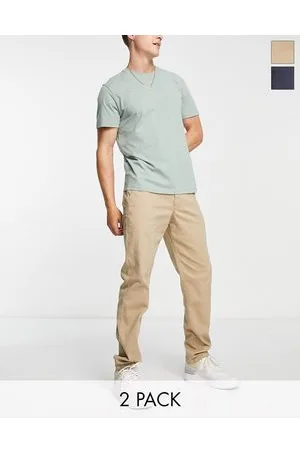 JACK & JONES Confezione da 2 chino slim beige e blu navy
