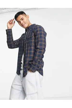 French Connection Camicia di flanella a maniche lunghe con 2 tasche a quadri