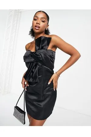 In The Style X Terrie Mcevoy - Vestito corto con spalle scoperte e fiocco grande