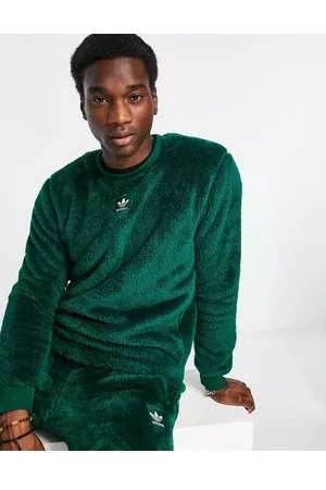 adidas Essentials+ - Maglione girocollo soffice in poliestere