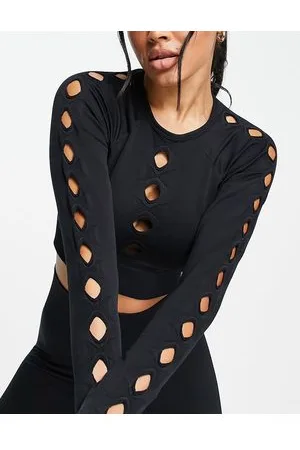 HIIT Crop top senza cuciture con cut-out