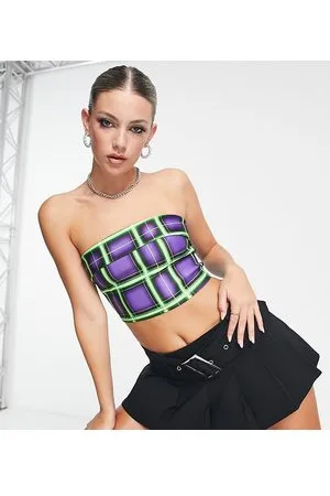 AsYou Coordinato con top a fascia a quadri