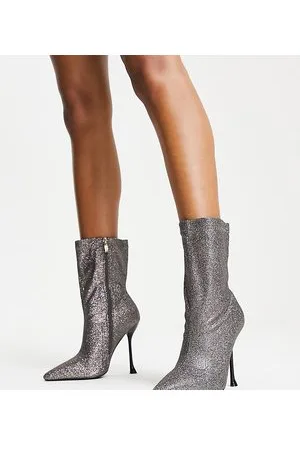Simmi Wide Fit Simmi London - Paolo - Stivali a pianta larga a calza glitterato