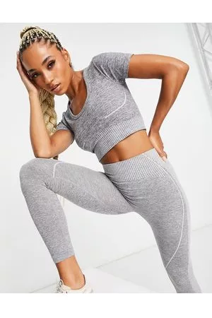 HIIT T-shirt mélange senza cuciture e scollo rotondo