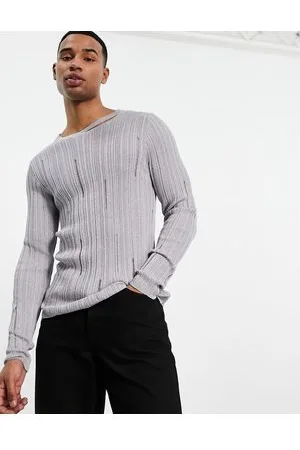 ASOS Maglione lavorato con effetto smagliato colore