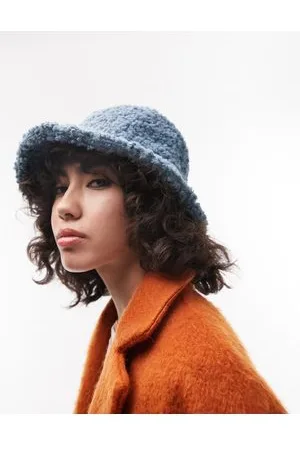 Topshop Cappello da pescatore in pile borg color foglia di tè