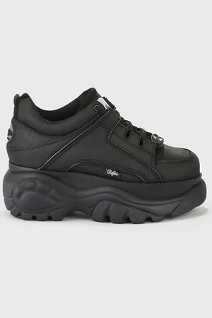 Buffalo London - Sneakers classiche nere con suola spessa