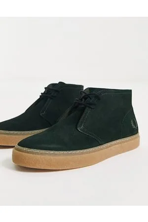 Fred Perry Hawley - Scarponcini scamosciati verdi