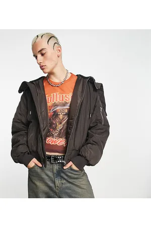 COLLUSION Giacca bomber con cappuccio con zip