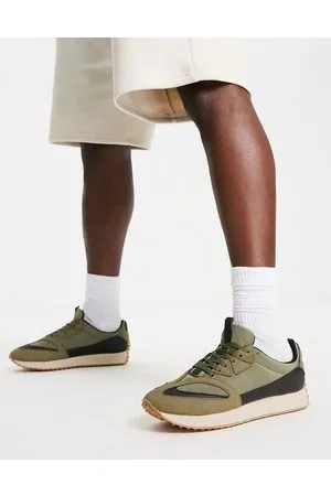 Public Desire Revolver - Sneakers da running color kaki stile rétro