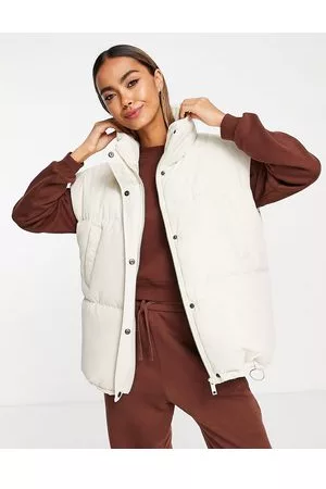Brave Soul Gilet imbottito crema