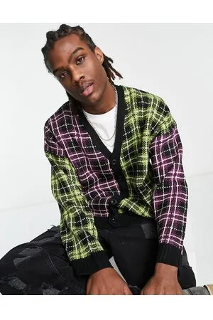 The Ragged Priest Cardigan di maglia a quadri