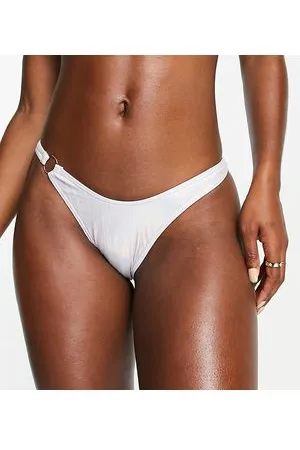 VAI21 Slip bikini metallizzato con anello laterale in coordinato