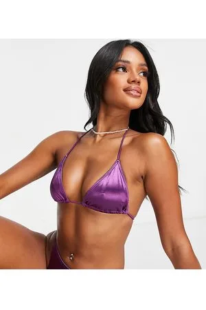 South Beach Top bikini a triangolo multiposizione lucido
