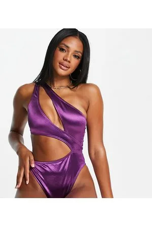 South Beach Esclusiva - Costume da bagno con cut-out asimmetrico lucido
