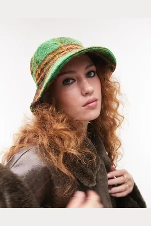 Topshop Cappello da pescatore a quadri