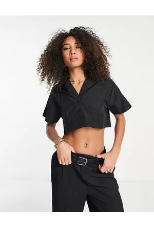 Dr Denim Ebby - Camicia corta in nylon cromato