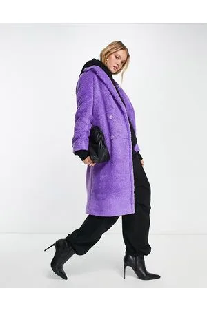 Helene Berman Cappotto effetto teddy doppiopetto