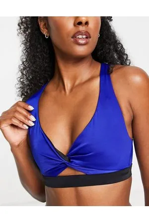 Dorina Waverly - Top bikini brassière double-face senza imbottitura e blu cobalto