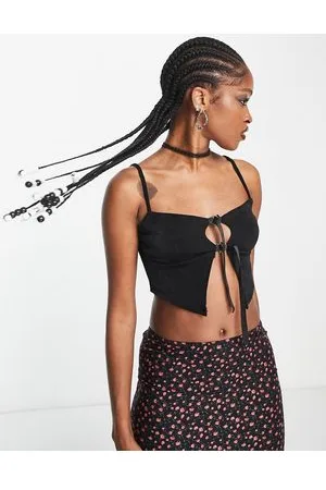 Motel Crop top a canottiera con cut-out