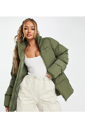 Columbia Puffect - Piumino in nylon kaki con finitura stropicciata - In esclusiva per ASOS