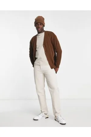 SELECTED Cardigan oversize in misto lana marrone