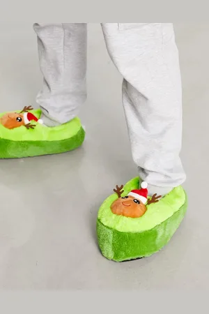 Loungeable Pantofole natalizie con avocado