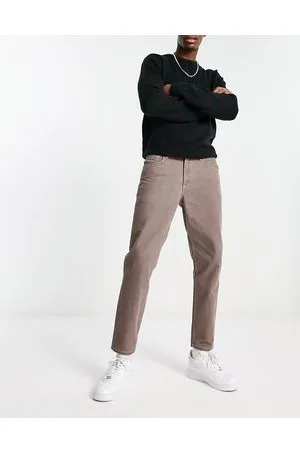 ASOS Jeans rigidi classici marrone scuro